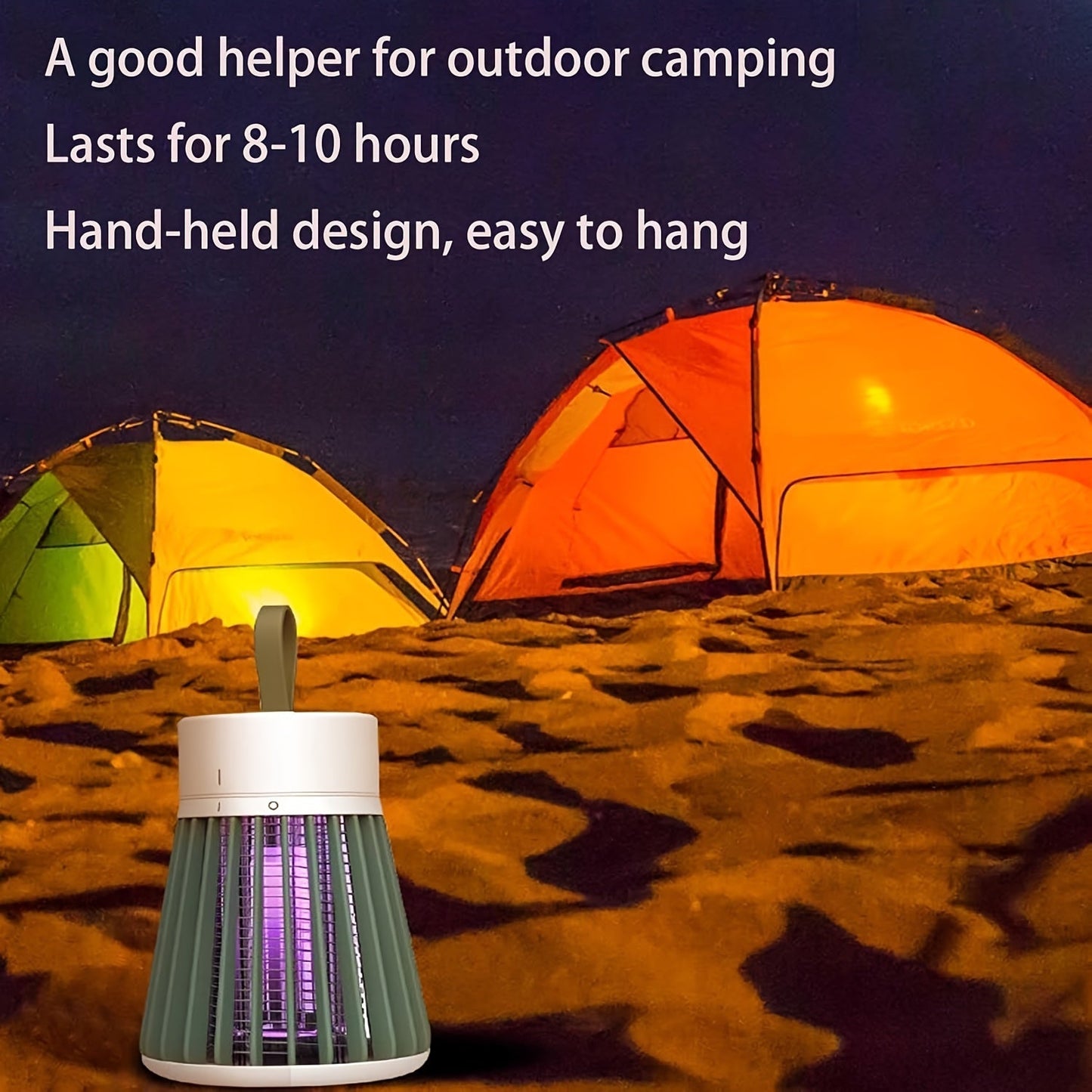 Electric Bug Zapper Lamp – Radiation-Free, Mute, USB Powered Indoor Mosquito Killer for Flies, Gnats, Moths, Fruit Flies – Includes Small Brush for Easy Cleaning