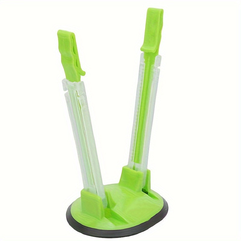 Baggy Rack – Adjustable Vertical Food Bag Holder for Countertop & Cabinet, Ideal for Garbage & Food Storage Bags, Kitchen Organizer & Accessory