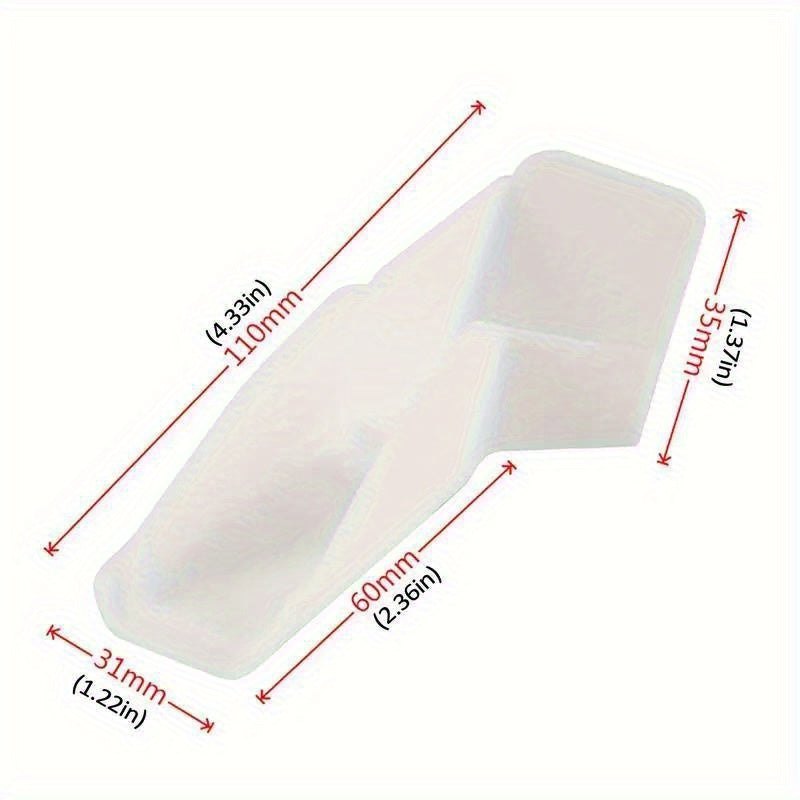 4 Piece Mini Gutters Set for RVs - White Gutter Extenders for Gazebo and RV Roof Drip Edge - Includes 2 Left and 2 Right Side