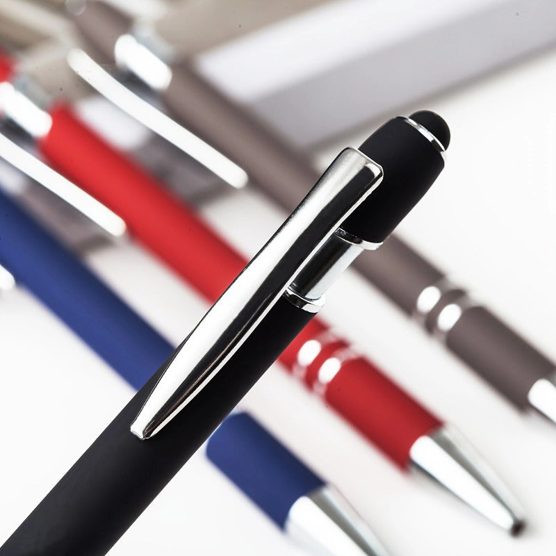 Customizable Metal Ballpoint Pens with Stylus – 8/16/24pcs Sets, Smooth Writing, Medium Point, Retractable – Ideal for Office, School, Journaling and Art Projects