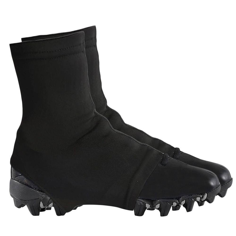 Ultra-Soft Lycra Football Cleat Covers – Slip-Resistant, Durable Spike Protectors for Soccer & Sports, One Size Fits All, Black/White