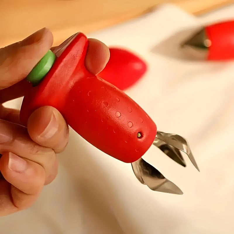 Strawberry Slicer and Corer Set - Effortless Fruit Preparation Tool for Home and Restaurant Kitchens