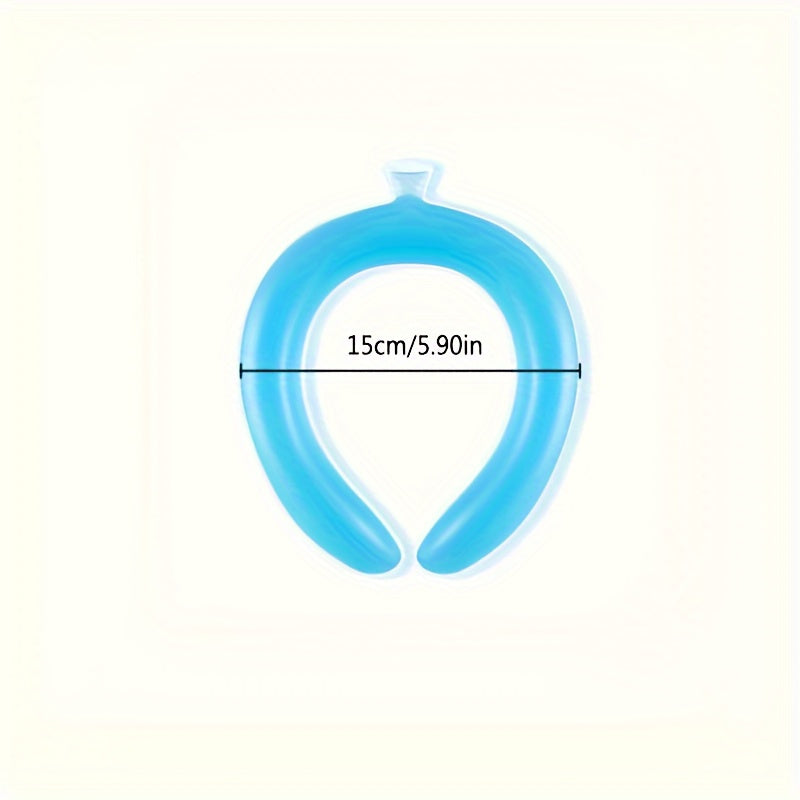 Summersaver Chillboost Instant Cooling Neck Wrap - Reusable Silicone Ice Pack Ring | Rapid Cool Relief for Exercise & Fitness, Safe Material, Easy to Carry, No Battery Needed - 1pc