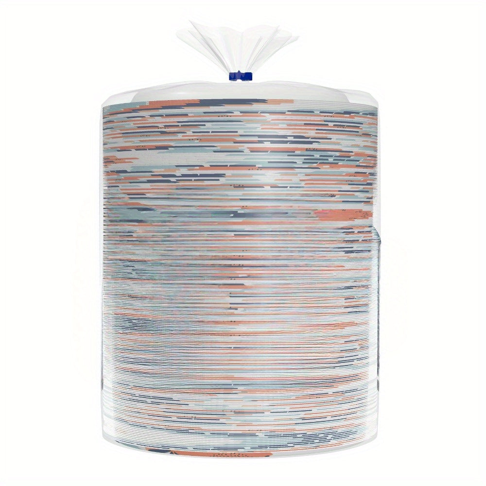 8.5 Inch Disposable Plates - 200 Count, 2X Stronger Multicolor Plates for Parties and Events