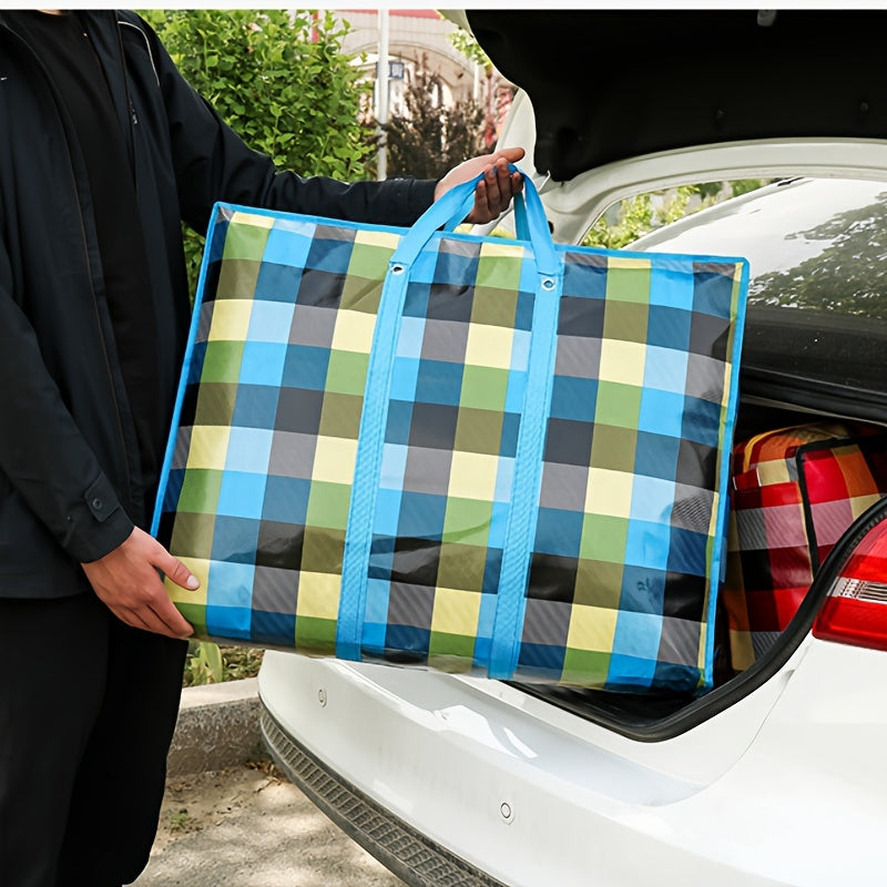 Large Capacity Hanging Storage Bag – Waterproof with Zippers and Reinforced Handle – Ideal for Moving, Packaging, and Student Back to School