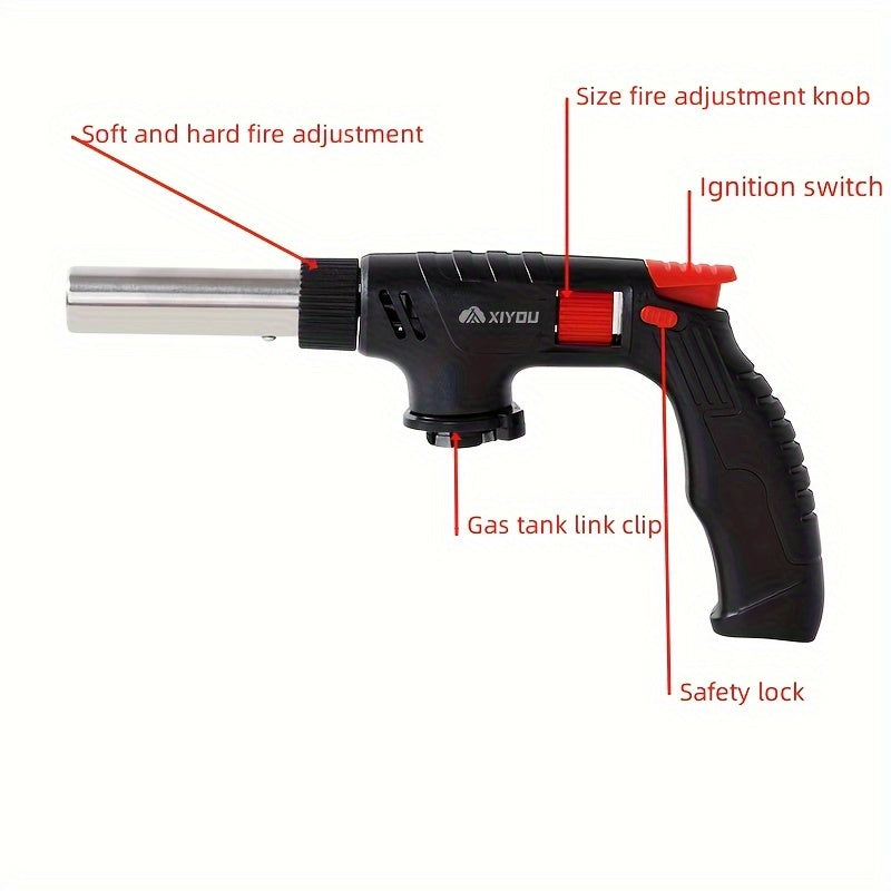 Premium Butane Torch – Professional Culinary and Auto Repair Lighter – Versatile Kitchen Gadget for Caramelizing, Searing, Baking, Grilling, and More – Durable Accessories (1pc)