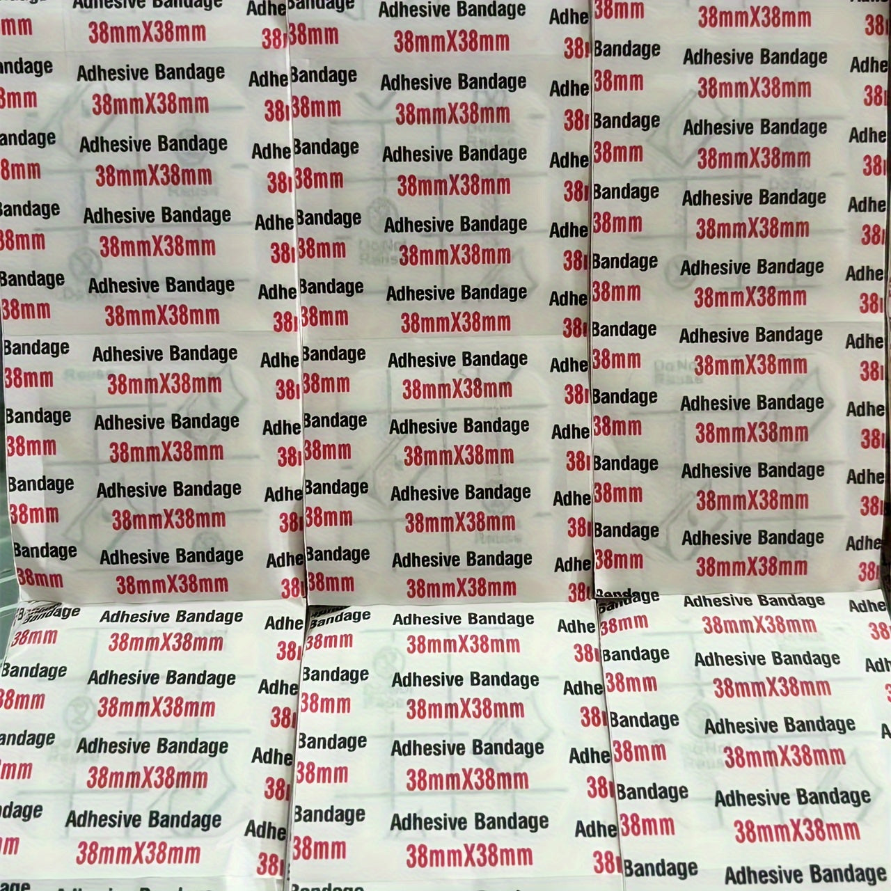 100pcs Flexible Waterproof Bandages – Breathable Transparent Patches for Wound Care, Swimming & Bathing