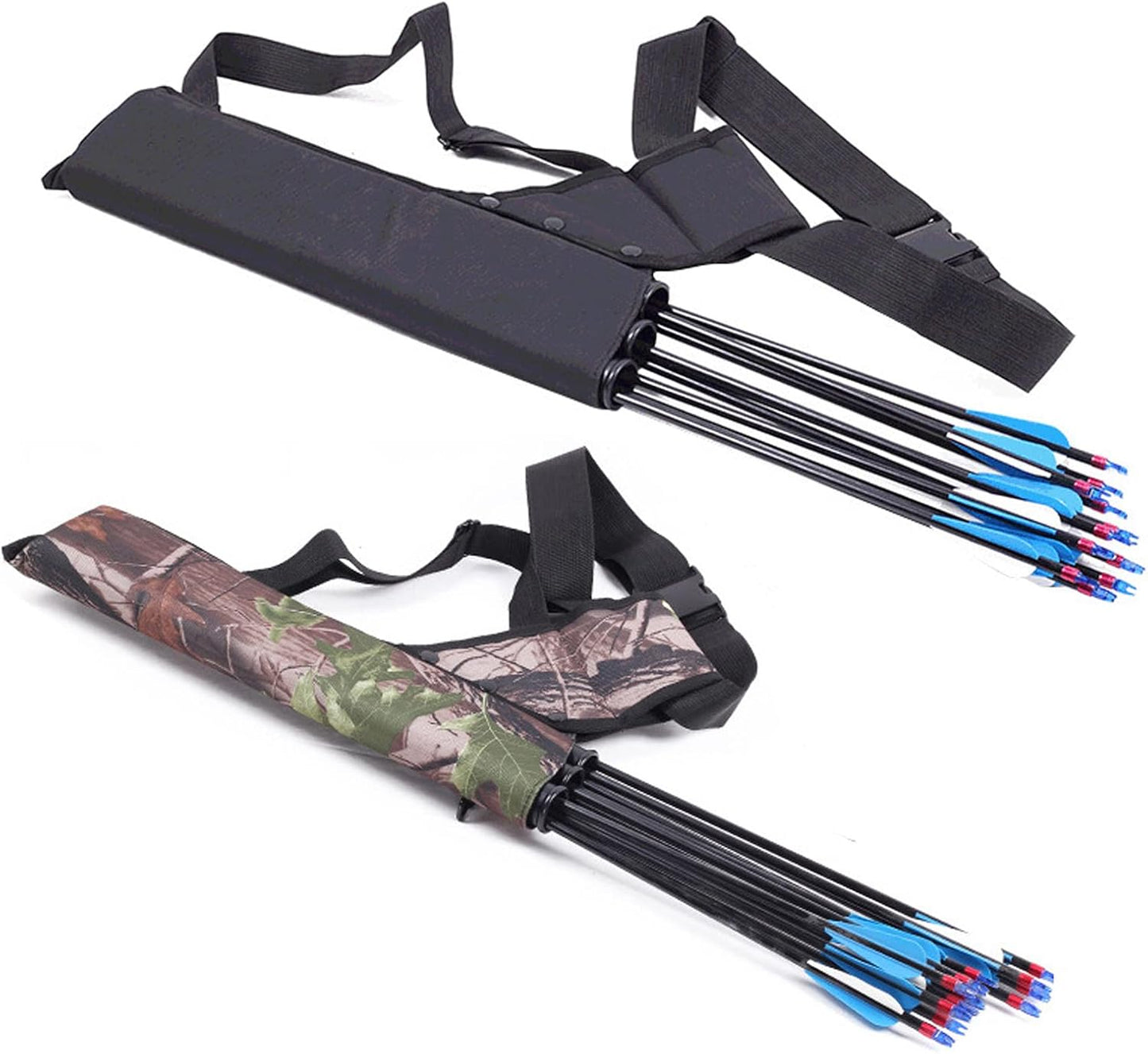 Archery 3-Tube Hip Quiver with Adjustable Belt – Arrow Carry Bag for Hunting & Target Shooting