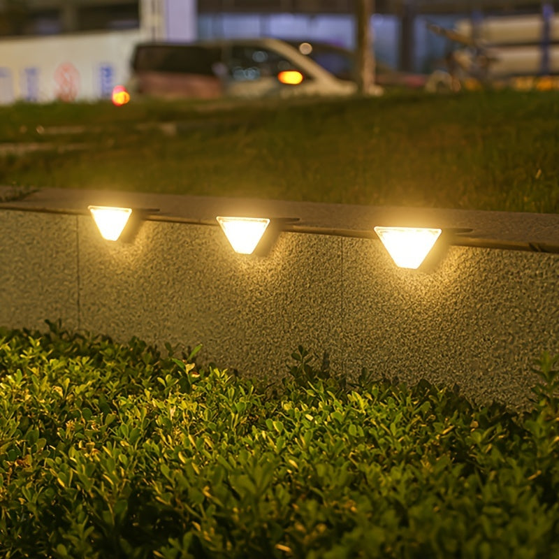 8pcs Solar LED Step Lights – Outdoor Deck and Landscape Lighting for Yard, Patio, Garden, Walkway, Driveway, Porch Decor
