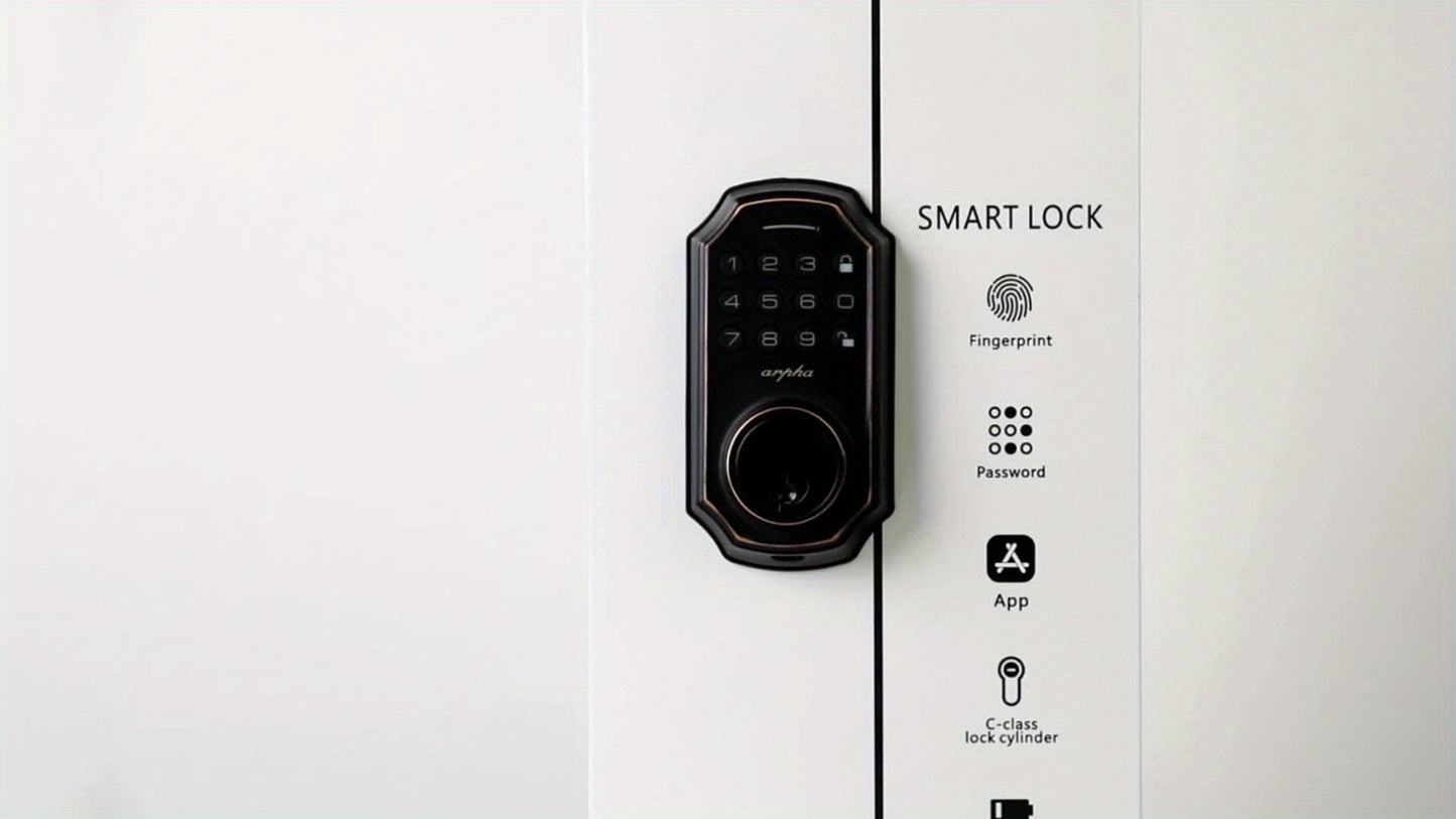 2 Door Knob Smart Keypad Door Lock Set – 100-Code Keyless Entry with Anti-Peeking Password, Auto Lock, Easy Installation – Front Door Security Solution with Deadbolt