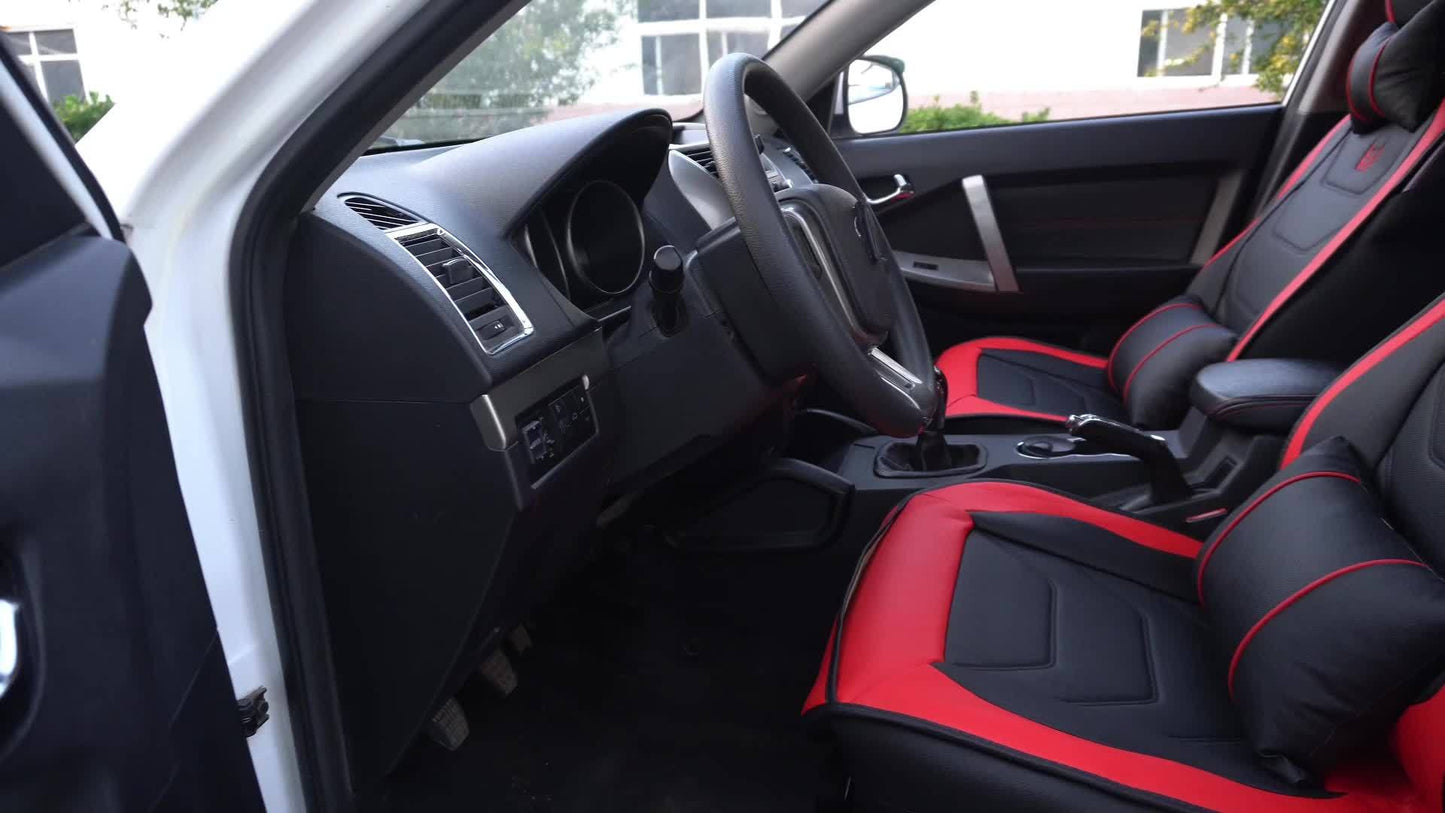 5 Seats Car Seat Cover – SUV Waterproof PU Leather Full Set Car Seat Cushion – Universal Fit for All Vehicles