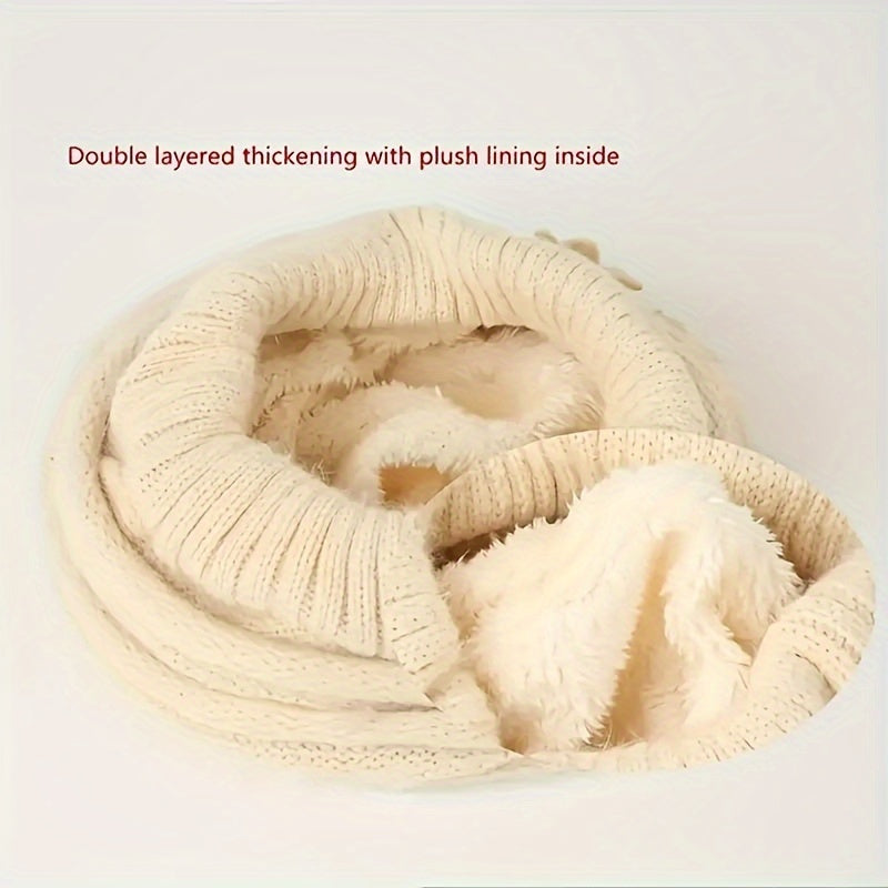 Double Layered Faux Fur Beret Hat for Women - Soft, Thick & Warm Coldproof Ear Warmer, Perfect Winter Outdoor Accessory