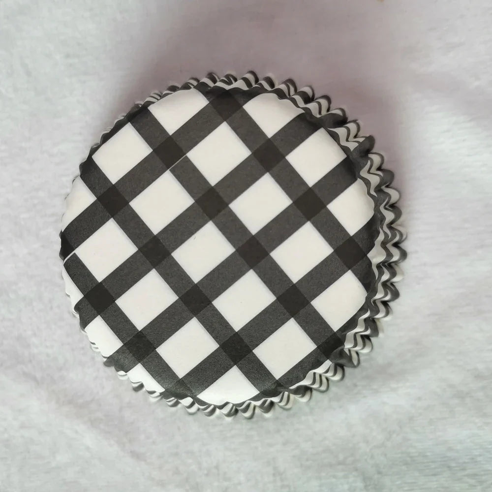100PCS Animal Print & Pink Heart Cupcake Liners – Zebra, Leopard & Cow Pattern Muffin Baking Cups for Weddings & Parties