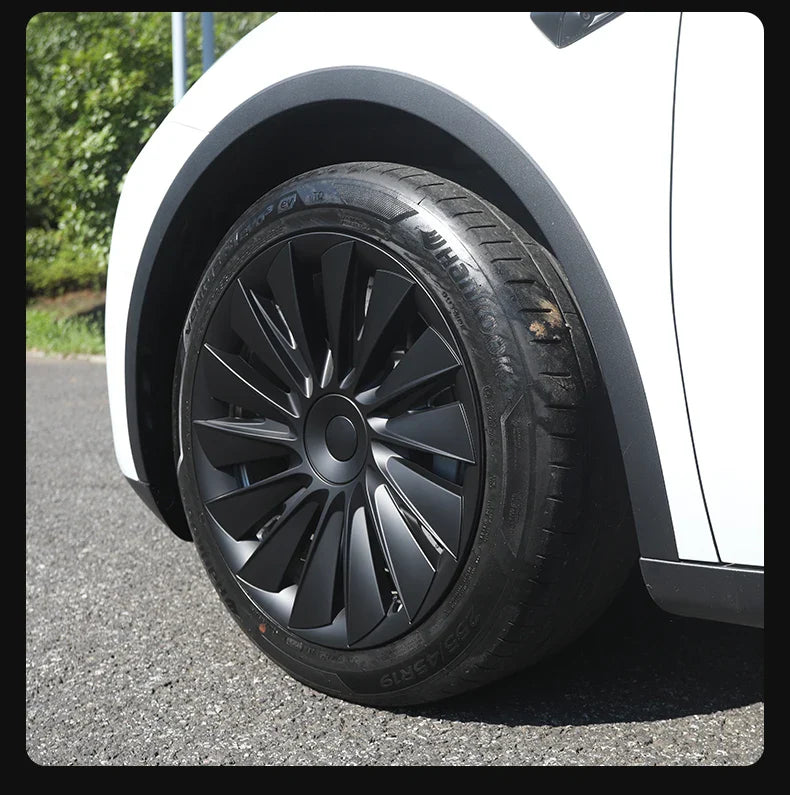 Tesla Model Y 2020–2024 19" Full Coverage Blade Wheel Hubcap – Car Accessories