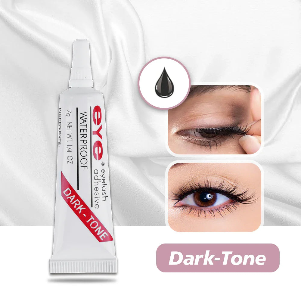 Strong False Eyelash Lash Glue — 7g Waterproof Adhesive for Makeup Tools, Dark or Clear Options