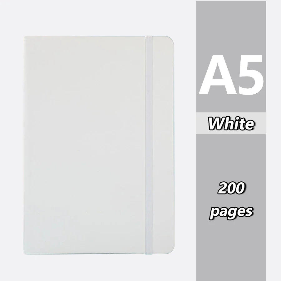 2PC Leather Notebook Set – 200-Page Lined Office Journal & Student Notepad