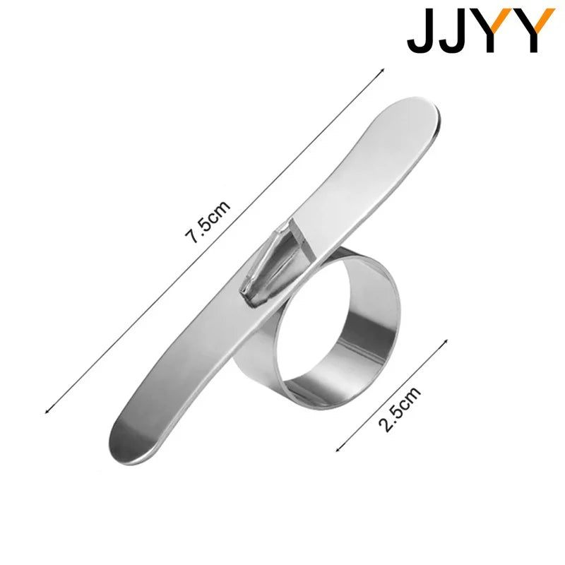 JJYY Orange Peelers - Stainless Steel Easy Open Citrus Peeler, Lemon Parer, Fruit Skin Remover and Slicer Kitchen Gadget