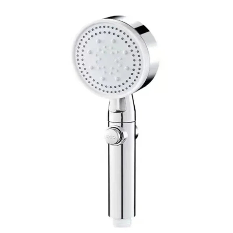 High Pressure Shower Head with Hose – 5 Modes Adjustable, Water-Saving Spray Nozzle with One-Key Stop for Bathroom Accessories
