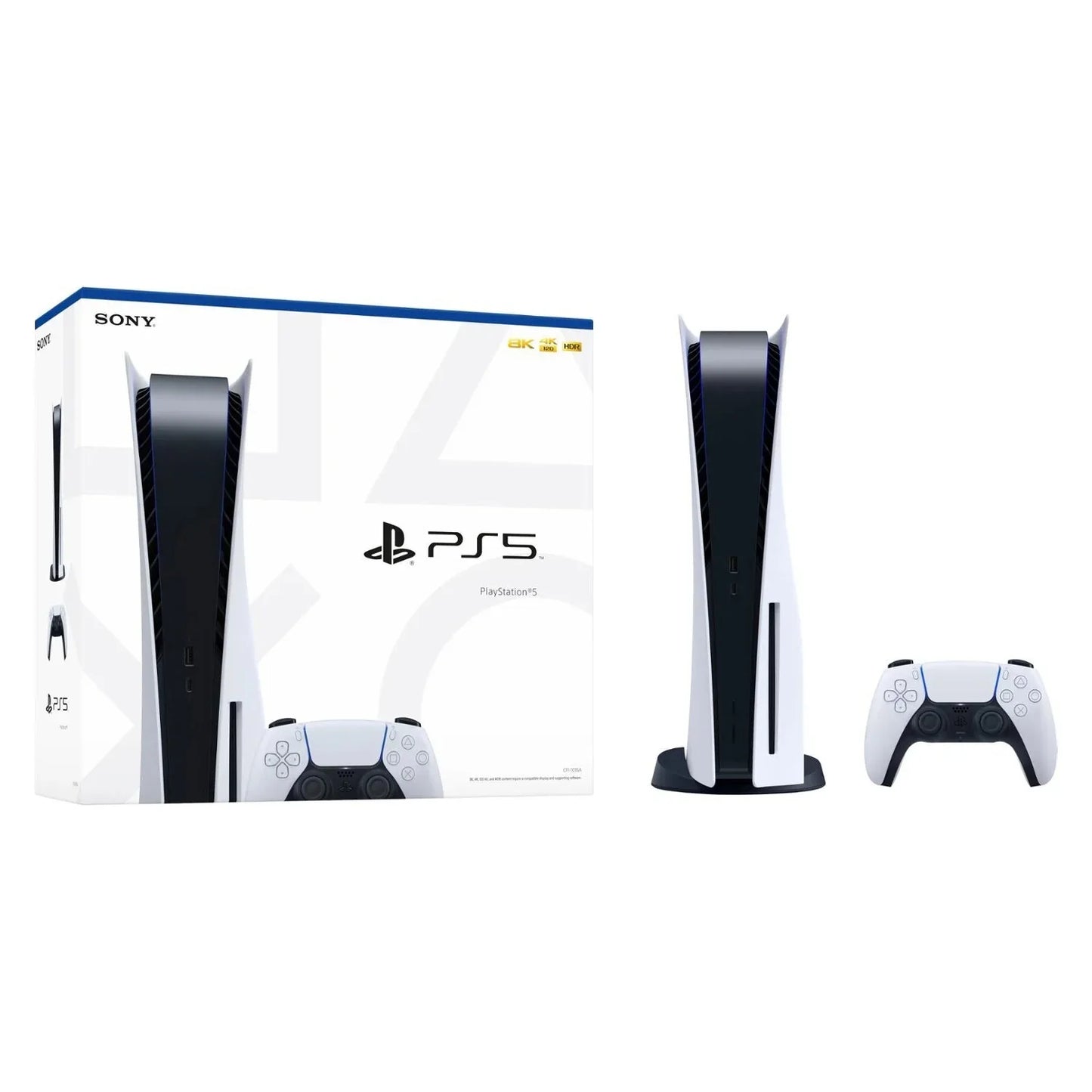Sony PlayStation 5 Console — Disc Edition, White Video Game System