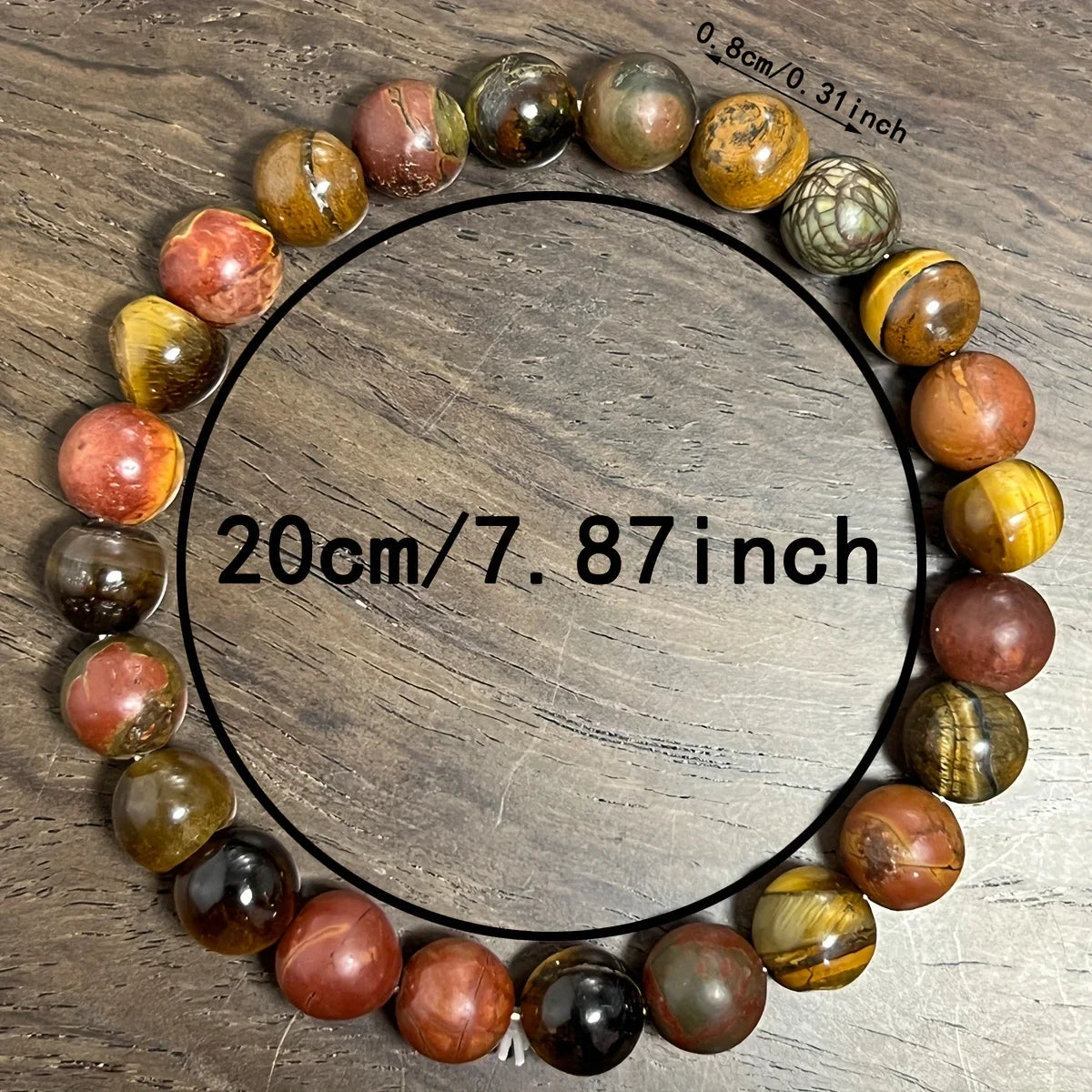 Protection Bracelet for Men, Tiger Eye Stone & Matte Picasso Jasper Bracelet, Stylish Tiger Eye Stone Bracelet