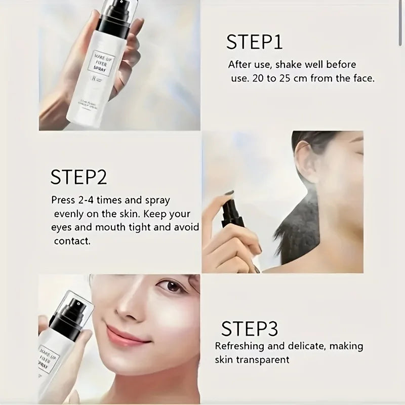 Makeup Fixer Spray – Waterproof, Sweatproof, Oil Control, Hydrating Long-Lasting Setting Spray for Cosmetics
