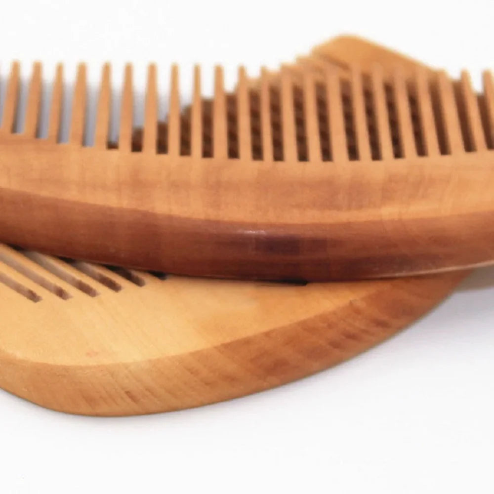Anti-Static Engraved Wooden Hair Comb – Eco-Friendly Stylish Grooming Comb for Daily Use