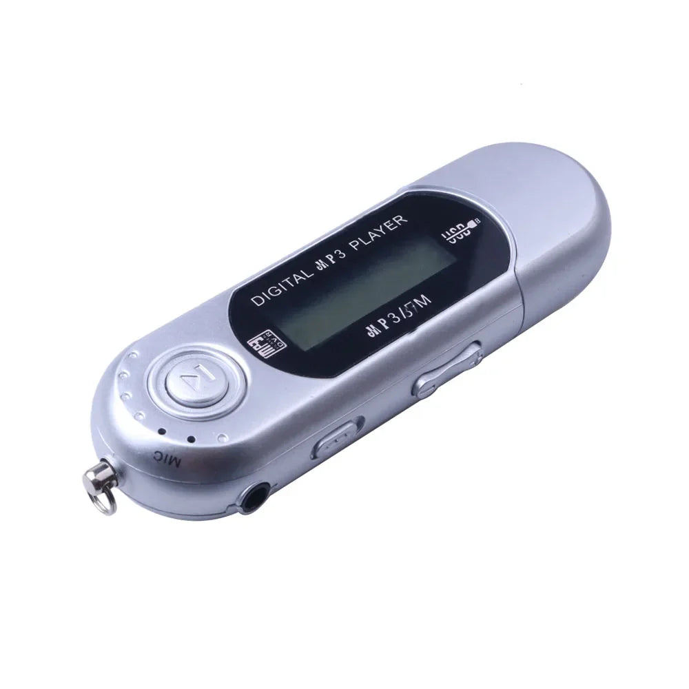Mini USB MP3 Player with LCD Screen β USB 2.0 Music Player with FM Radio Function & Flash Drive Design