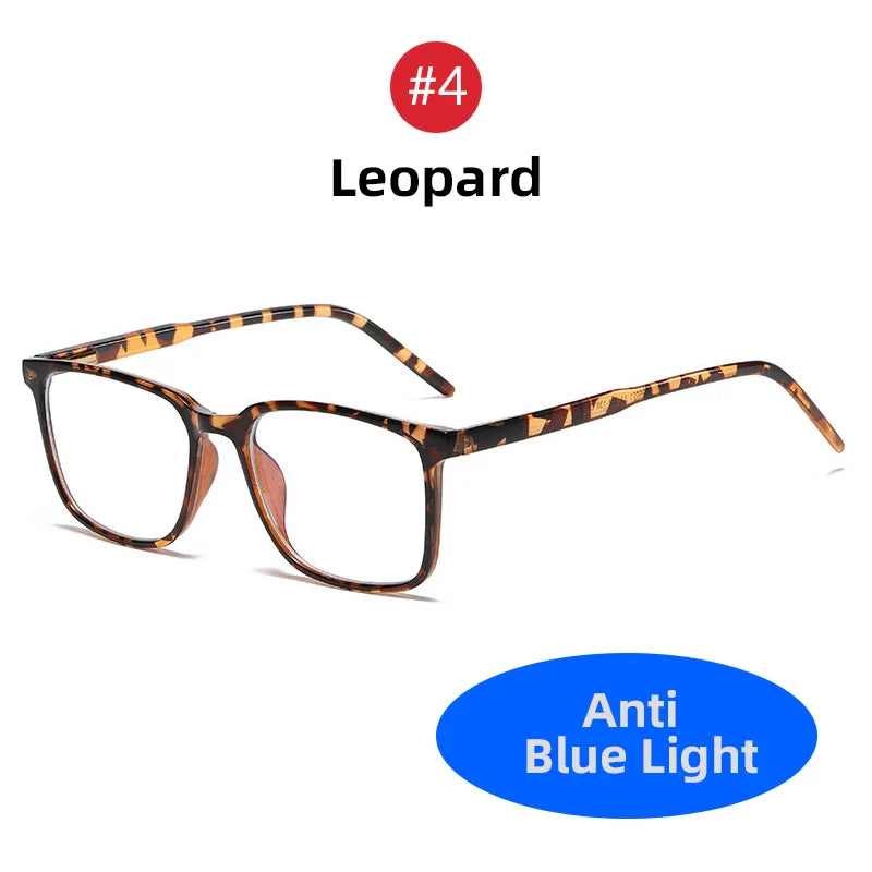 2025 Trending Blue Light Blocking Glasses for Men – TR90 Matte Black Gaming & Computer Eyewear, Transparent Fashion Frame