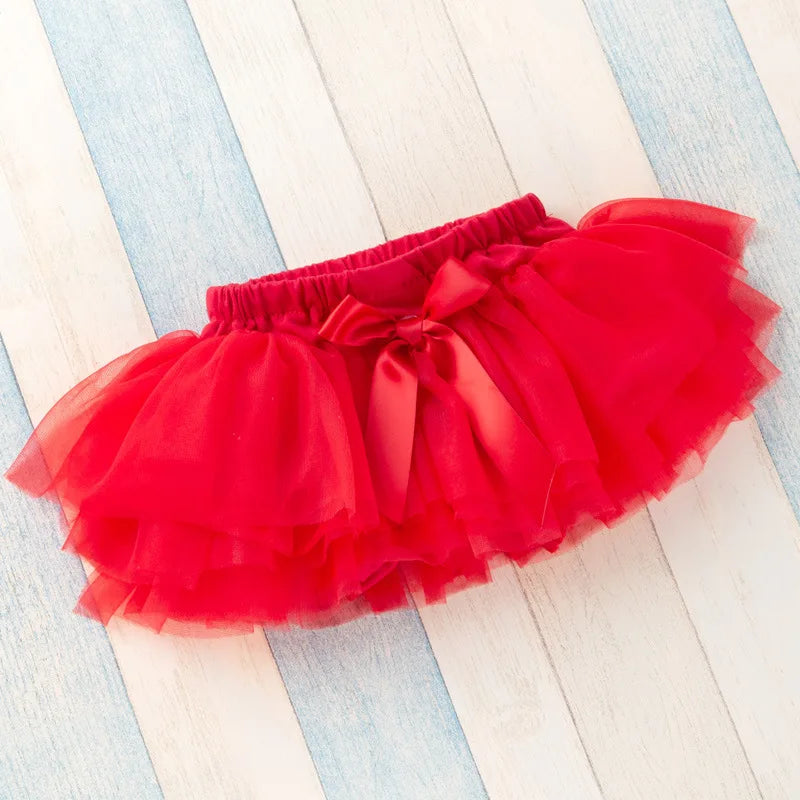Baby Girl Tutu Skirt - Fluffy Multi-Layer Princess Pantskirt for Parties