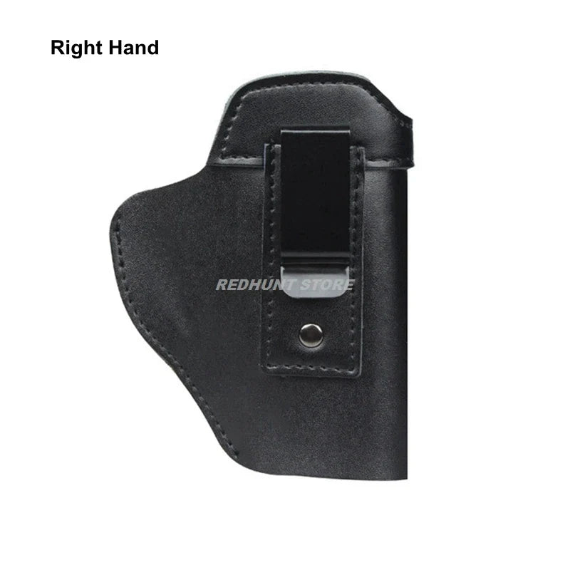 Tactical Leather Holster – IWB Concealed Carry Airsoft Gun Holster for Glock 17/19/43, Sig P365, PX4 & M9 9mm Hunting Accessory
