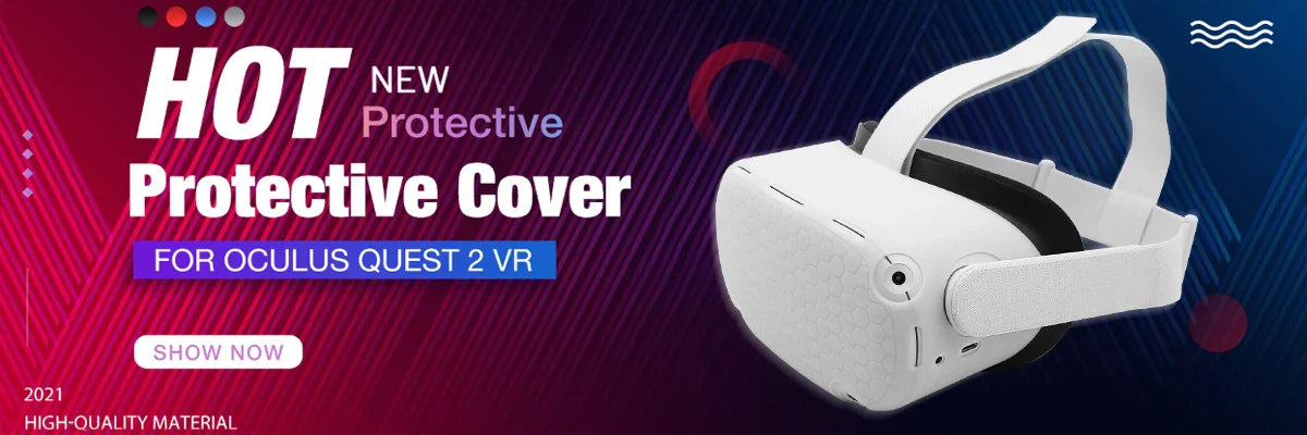 PU Leather Foam Eye Mask Replacement Face Cover for Meta Oculus Quest 2 VR Accessories