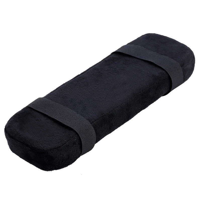 Memory Foam Office Chair Armrest Cover - Single Black Arm Pad for Home and Office Comfort