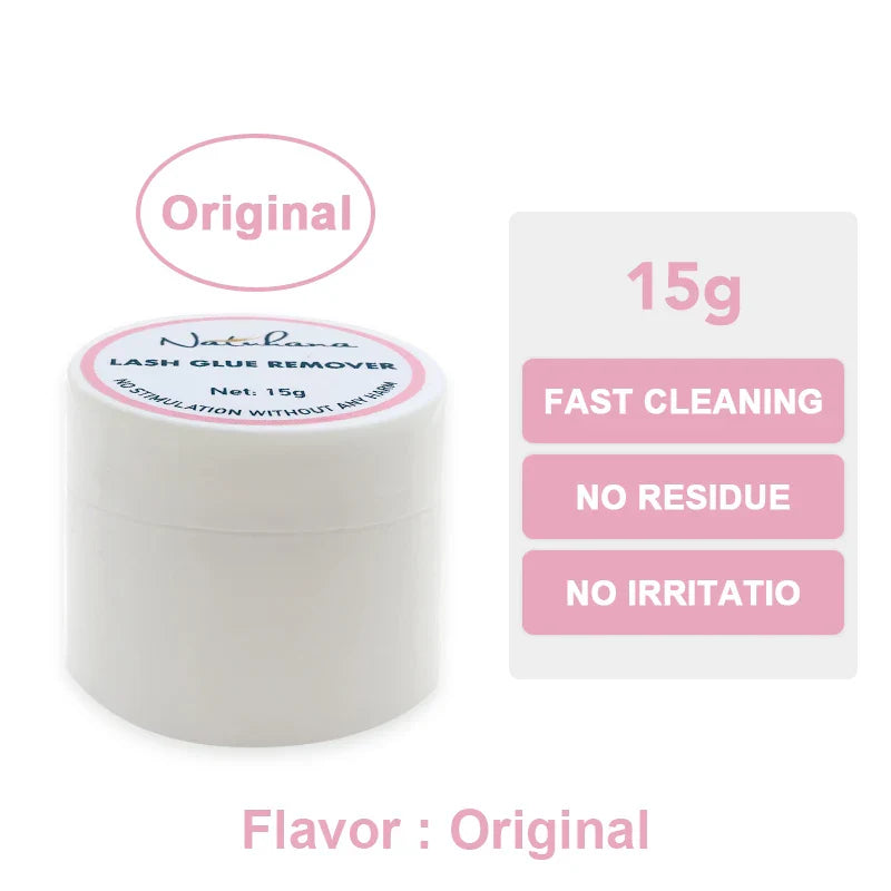 NATUHANA Eyelash Glue Remover - Quick Adhesive Unloading Cream for Eyelashes & Makeup Tools