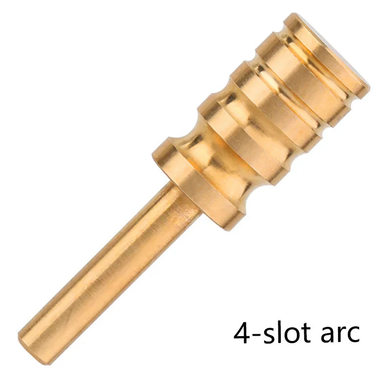 LMDZ Leather Burnisher – Pointed & Flat Tip Edge Tool for Slicking & Burnishing Brass Leathercraft