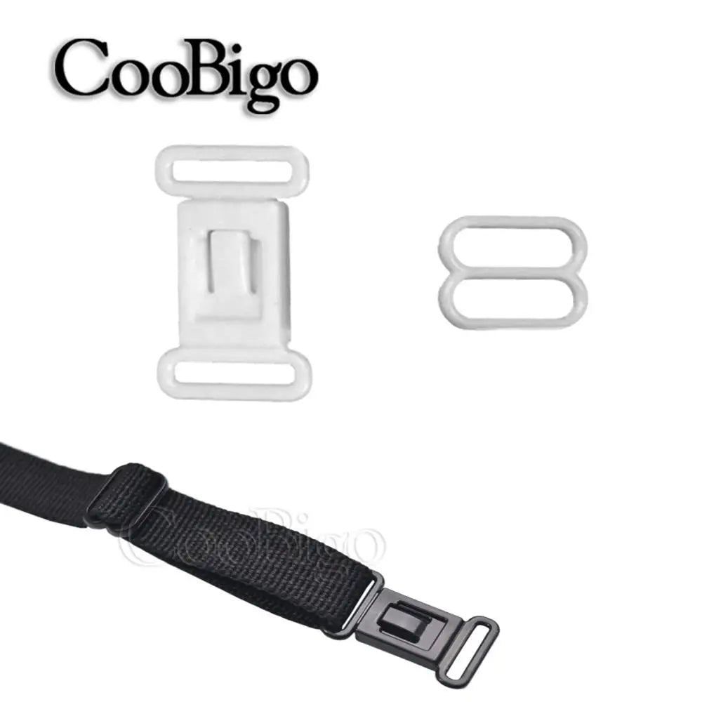 20 Sets 1/2" Adjustable Plastic Buckle Clips β Elastic Strap Bow Tie, Underwear & DIY Belt Fastener Accessories Set