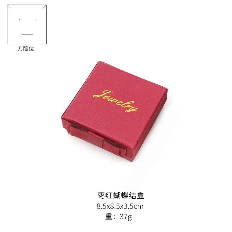 24-Piece Jewelry Gift Box Set - Bowknot Paper Boxes for Necklace & Jewelry Display