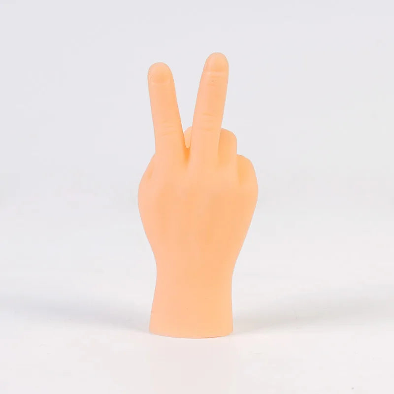 Simulation Mini Silicone Hands – Funny Finger Puppet Toys for Pranks, Cats & Novelty Teasing