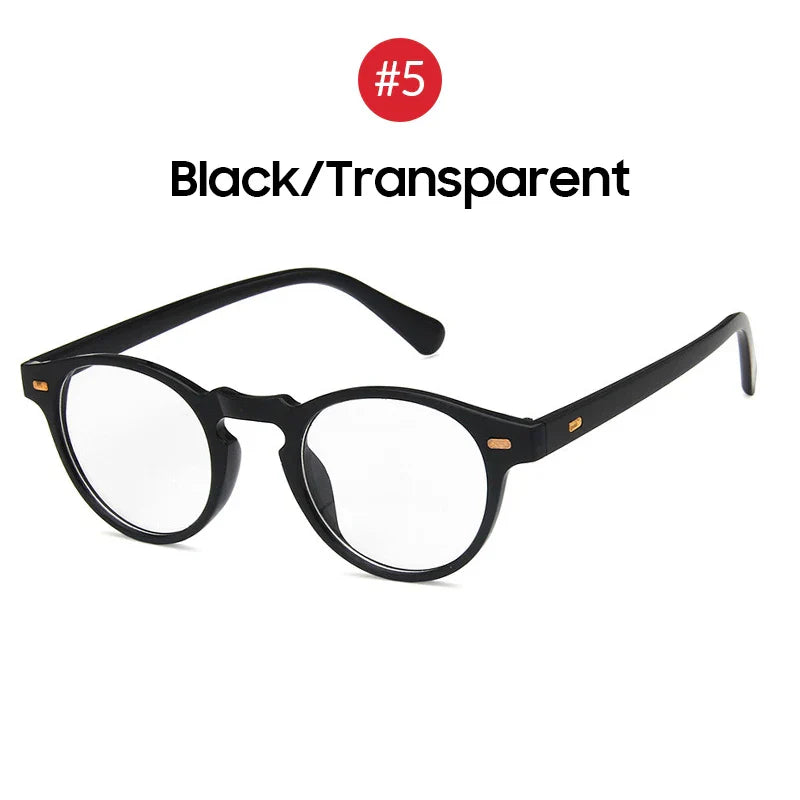 VIVIBEE 2025 Fashion Oval Small Sunglasses – Classic UV400 Clear Transparent Shades for Men & Women