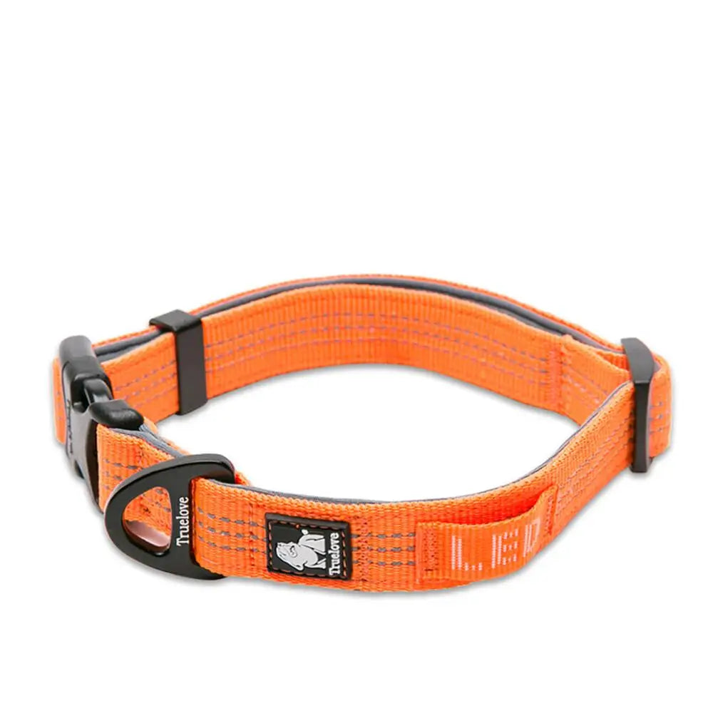 Truelove Reflective Dog Collar Set – Adjustable, Padded Soft Nylon for Small, Medium & Large Dogs, TLC5271