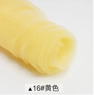 Sheer Organza Fabric Roll - Wedding Party Decoration Material for Romantic Events & Birthday Decor