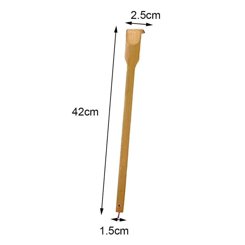 Bamboo Back Scratcher & Massage Stick - Anti-Itch Health Care Tool for Seniors