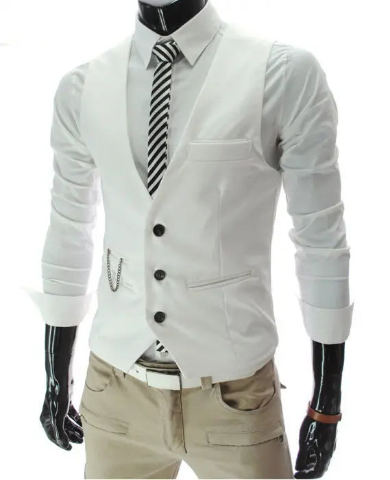 Men’s Slim Fit Vest – Sleeveless Casual & Formal Suit Waistcoat, M-7XL