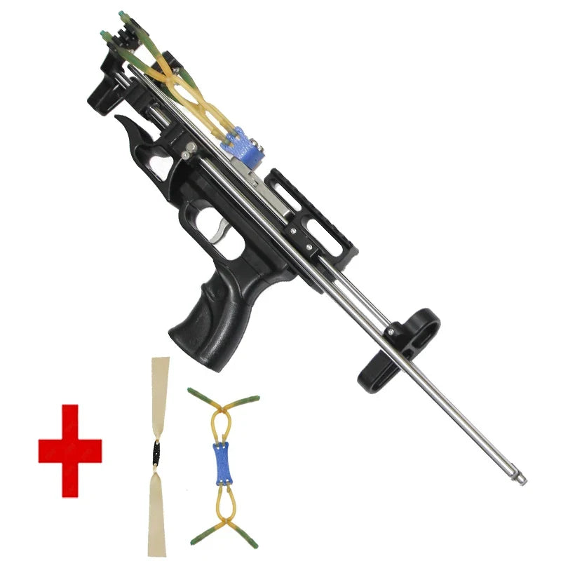 Wolf King Powerful Slingshot Rifle – Mechanical Hunting Catapult, Portable Outdoor Distance Shooting Toy for Precision Use