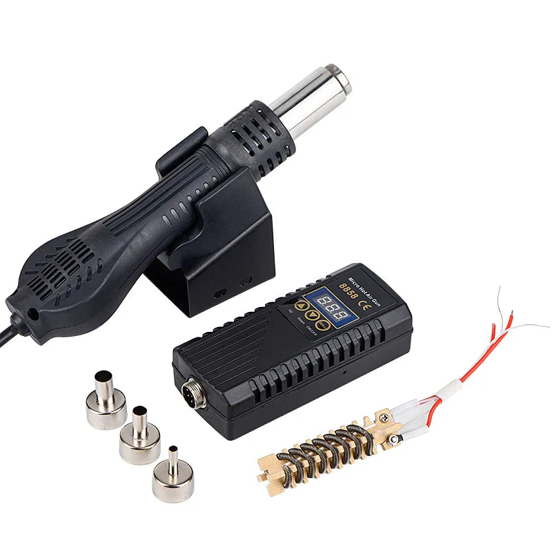 JCD 750W Heat Gun – Digital Display Micro Rework Soldering Station & Hot Air Gun for Welding & Repair, Model 8858
