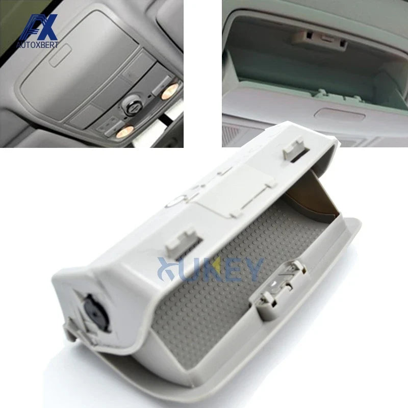 Car Inner Roof Sunglasses Holder – Glasses Case Box for VW Golf MK5 MK6, Passat B6 CC, Tiguan, Jetta MK5, Sharan, Skoda Yeti, Seat