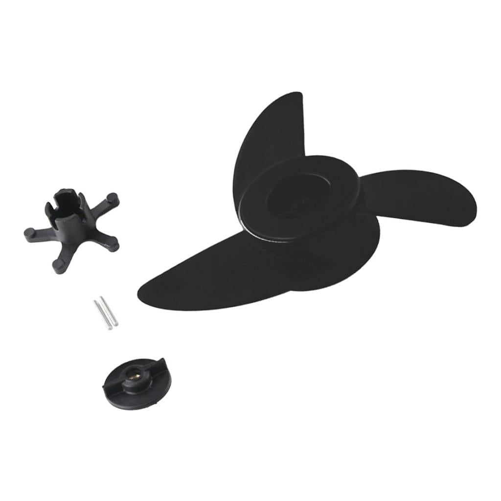 3-Blade Electric Boat Propeller – Outboard Trolling Motor Propeller with Fastening Nut