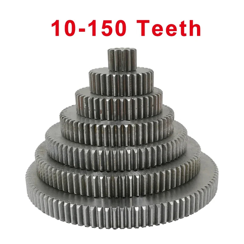 Steel Spur Gear - 1M 60–67T 8mm Bore Motor Gear Wheel for Mechanical Applications