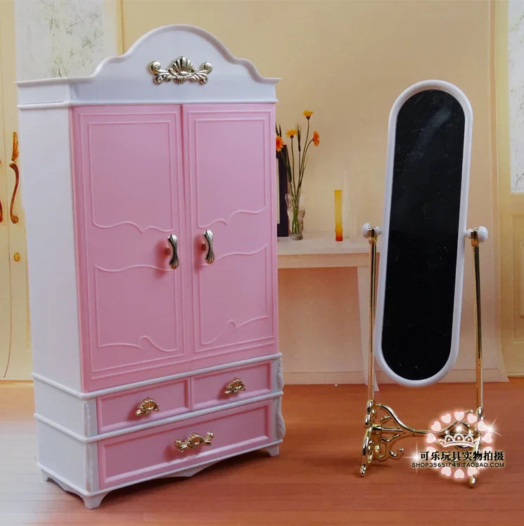 Barbie Doll Furniture Set – Miniature Playhouse Accessories for Fashion Dolls