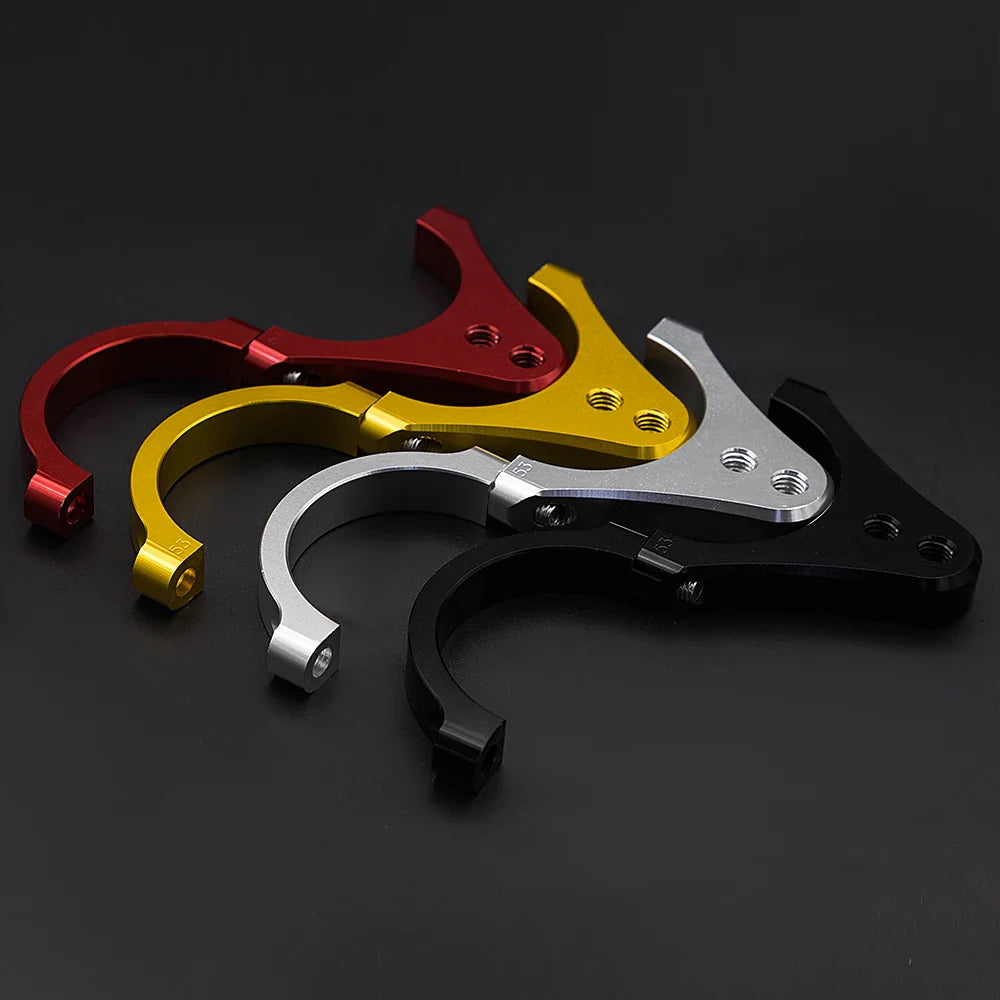 Universal Motorcycle & Scooter Steering Damper Fork Bracket Clamp – 31–54mm CNC Stabilizer Mount Support Kit