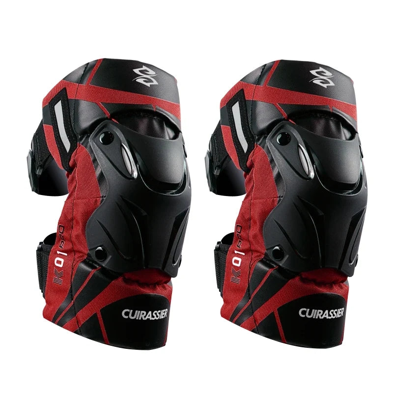 Cuirassier Motorcycle Knee Pads - Reflective Motocross MX Protective Guards Racing Leg Protection Gear